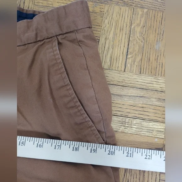 H & M Pants Brown Straight Leg Relaxed Fit Size 34 x 32 Chinos - Picture 7 of 7